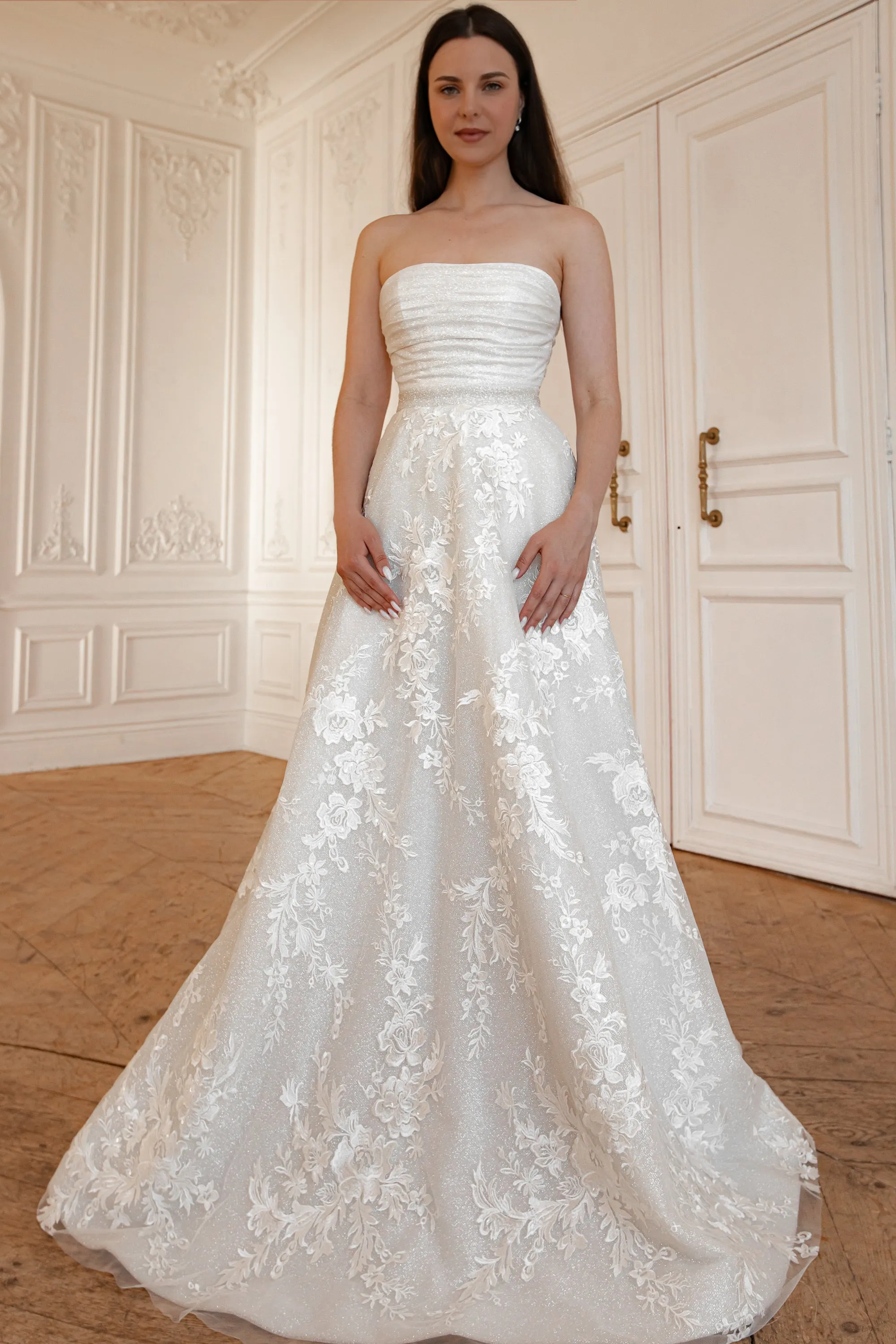 2 in 1 Wedding Dress Ebba With Detachable Divon Skirt