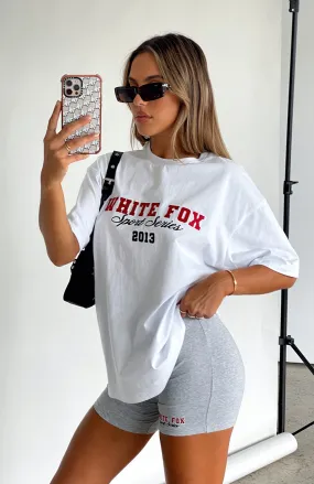 A Power Move Oversized Tee White