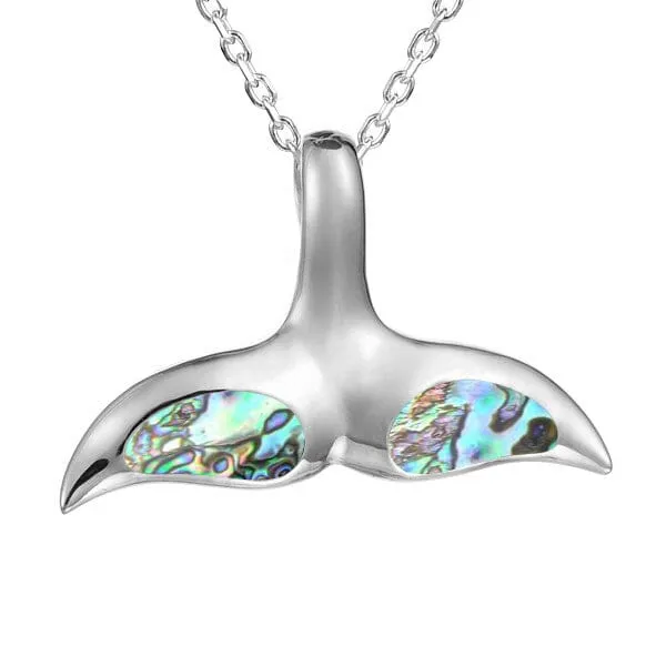 Abalone Kohola Whale Tail Pendant