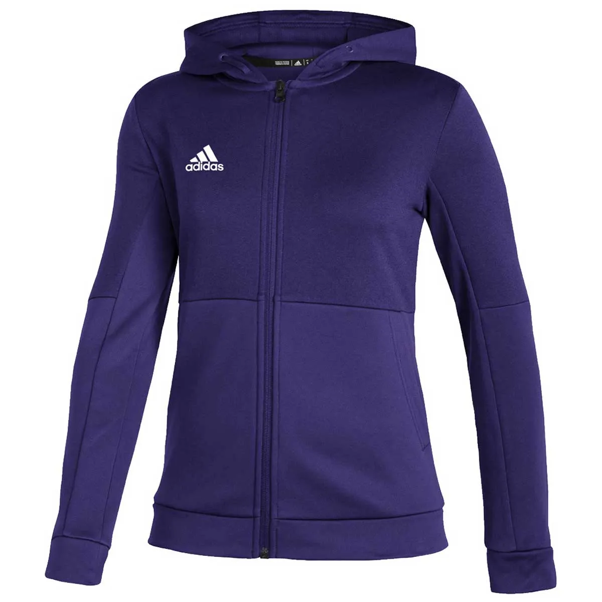 adidas Women's Team Collegiate Purple/White Team Issue Full Zip Jacket