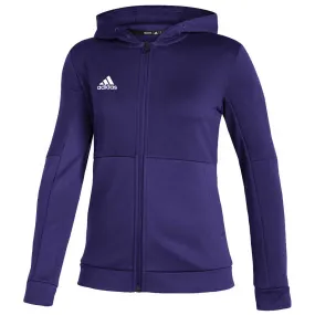 adidas Women's Team Collegiate Purple/White Team Issue Full Zip Jacket