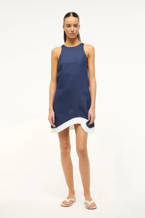 ALLORI DRESS | NAVY WHITE