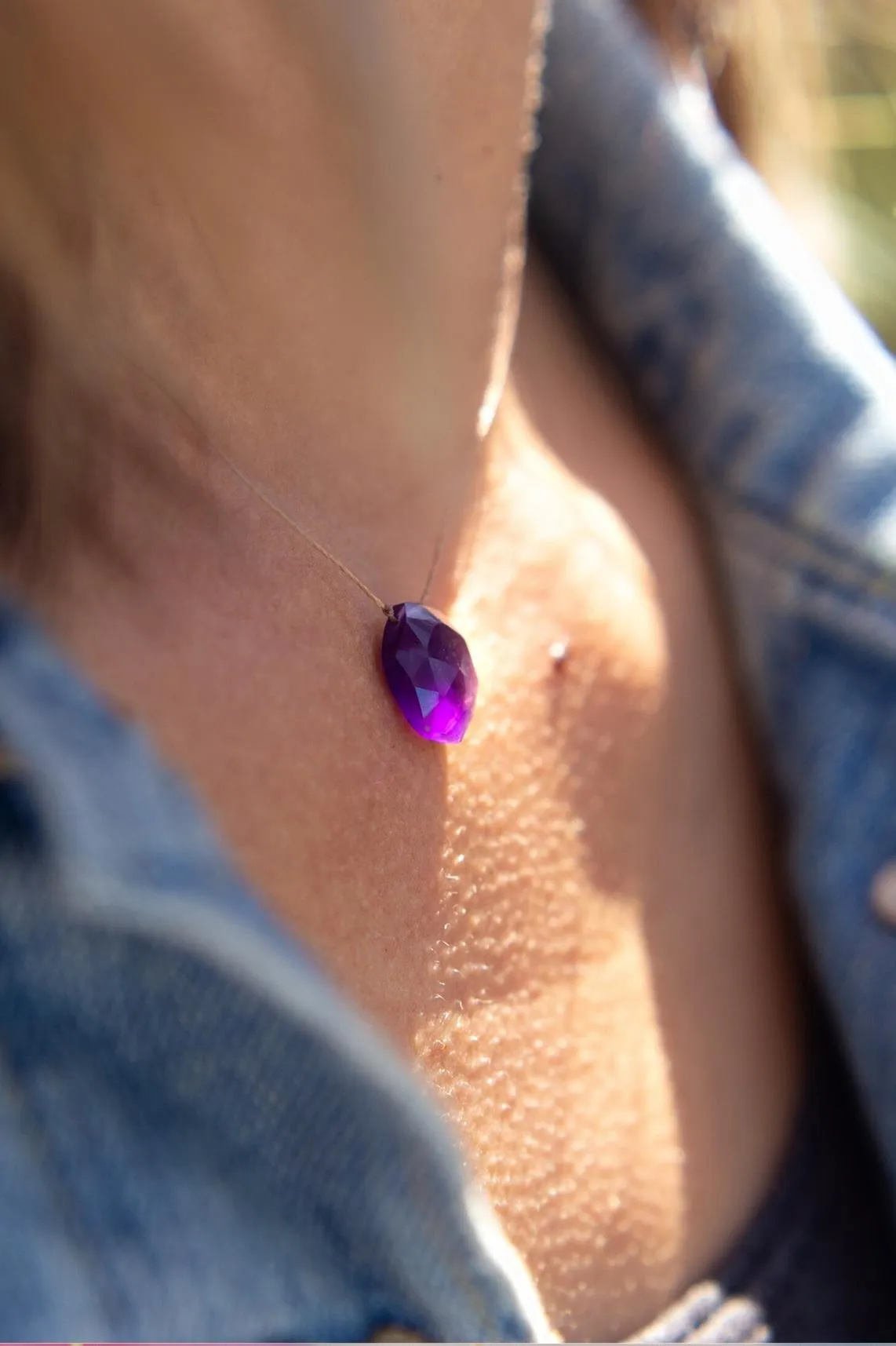 Amethyst Sacred Geometry Necklace to Heal