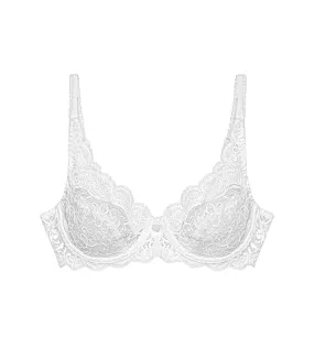 Amourette 300 Wired lacy bra - White