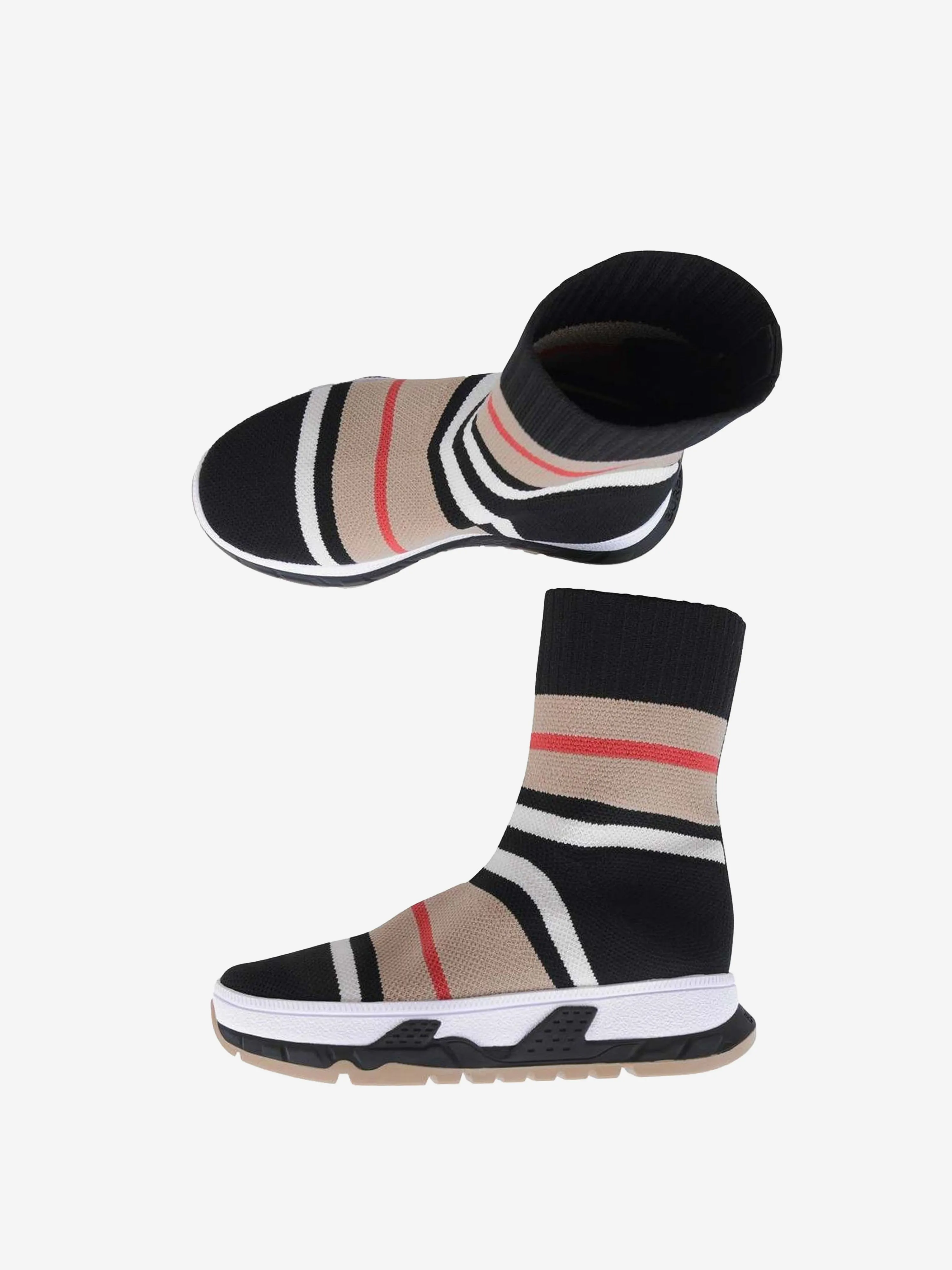 & Striped Sock Trainers