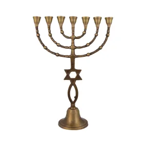 Authentic Menorah With Star of David 13″ / 33cm