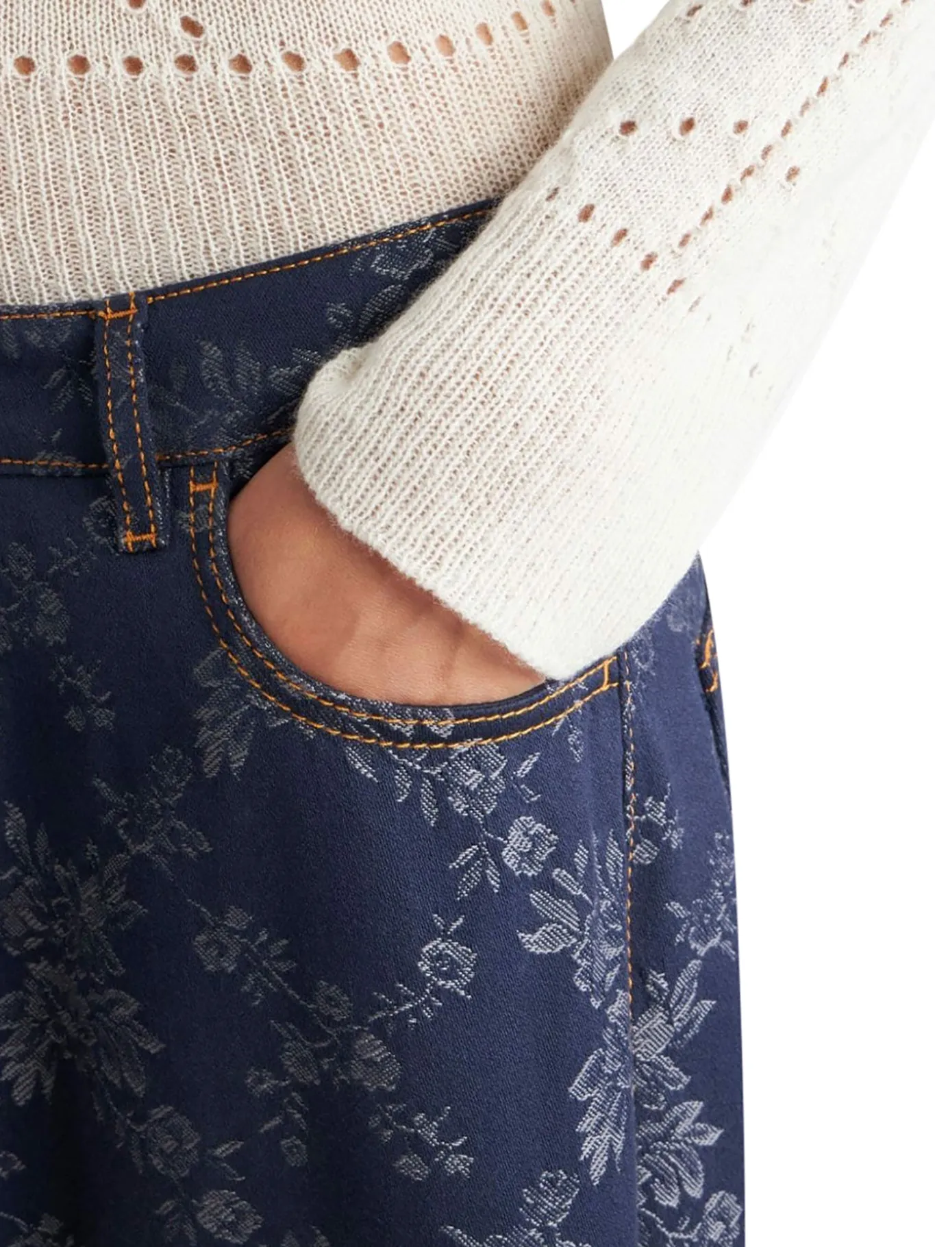 BAGGY JACQUARD JEANS