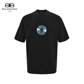 Balenciaga CD Graphic Black T-Shirt