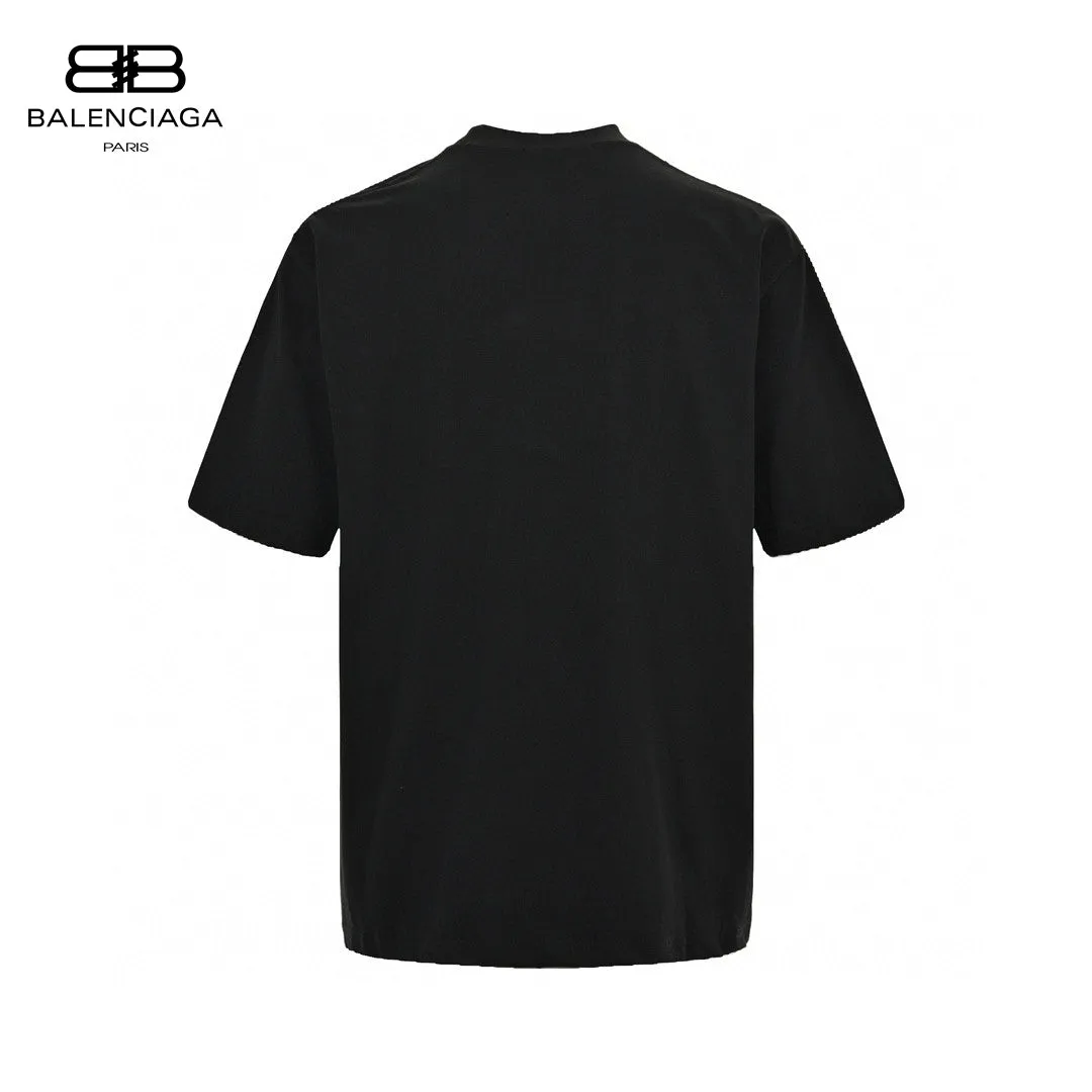 Balenciaga CD Graphic Black T-Shirt