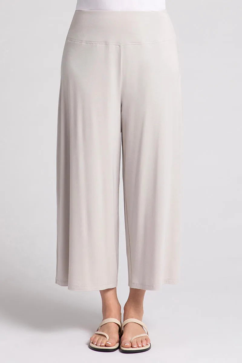 Bamboo Wide Capri | Cashew