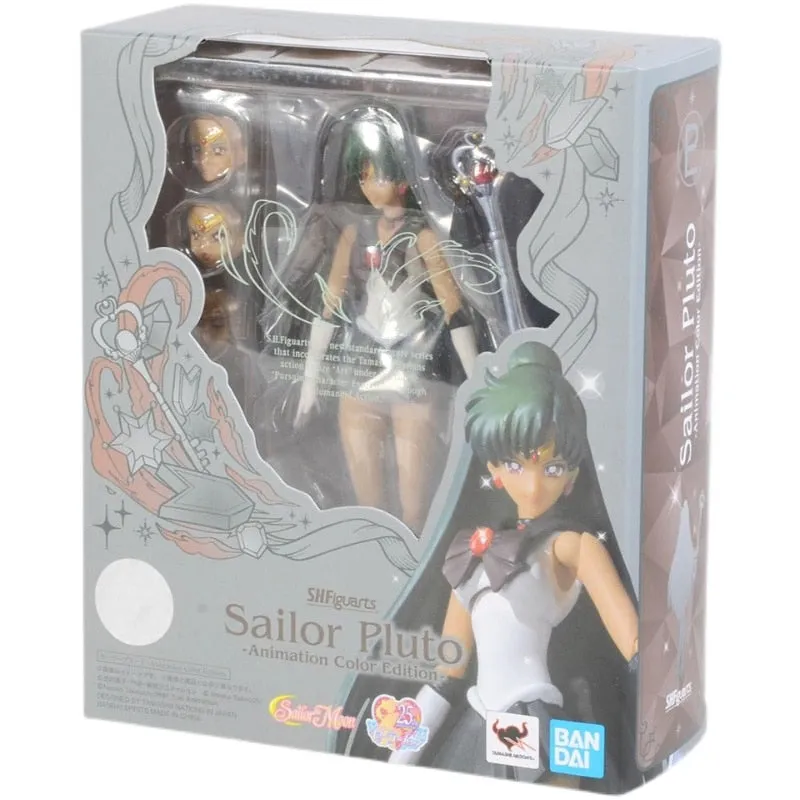 Bandai Sailor Moon Anime Figure SHF Meiou Setsuna Anime Figure High Quality