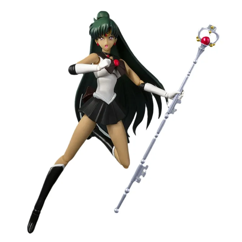 Bandai Sailor Moon Anime Figure SHF Meiou Setsuna Anime Figure High Quality