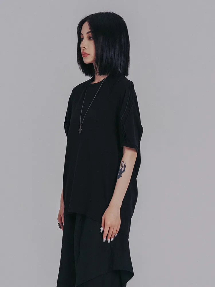 Bastik Round Neck Tee - Black