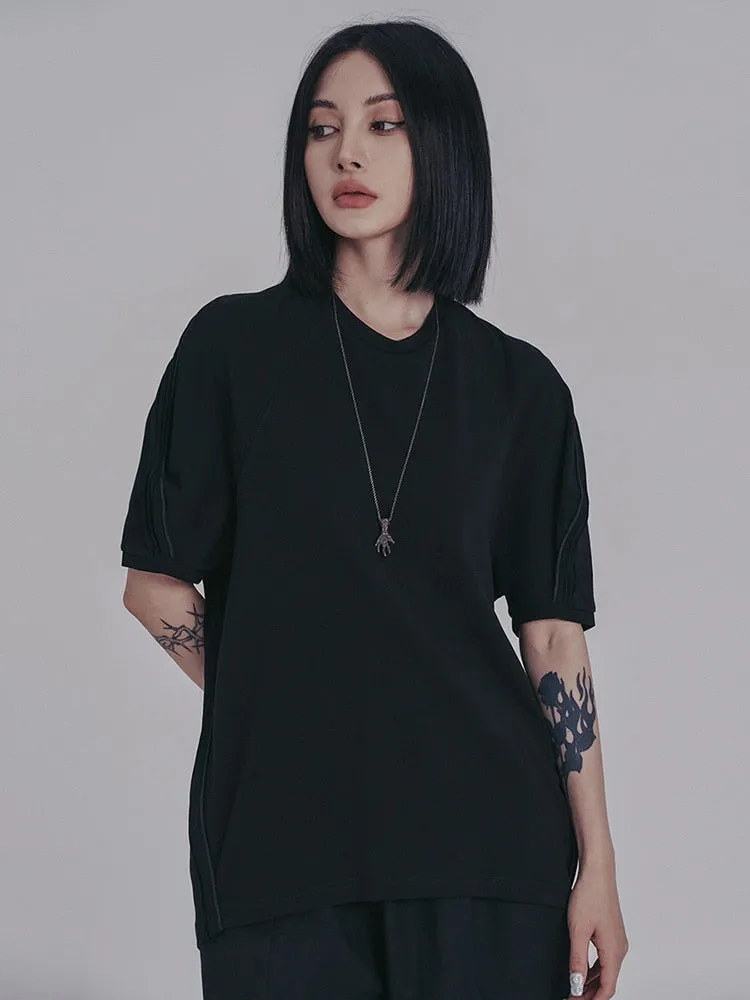 Bastik Round Neck Tee - Black