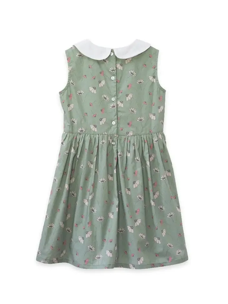 Beet World Herbie Dress, Green Floral