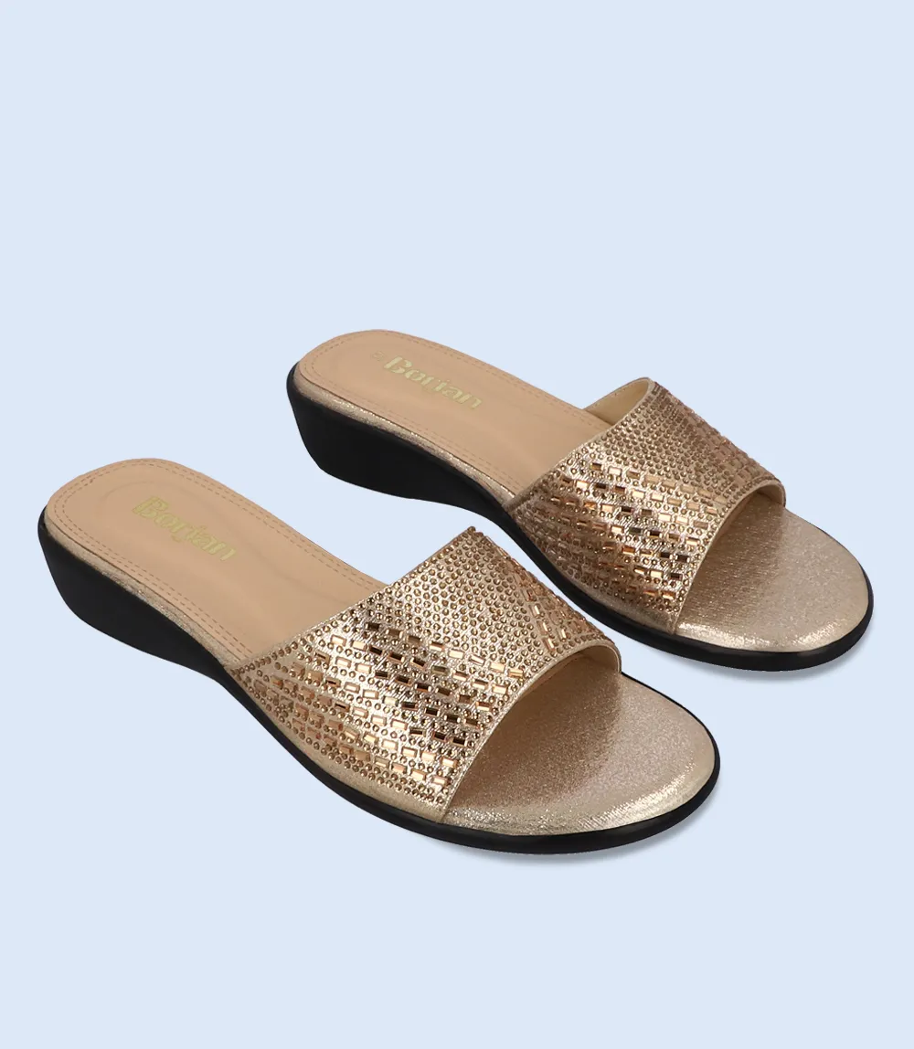 BW8742-GOLDEN-Women Formal Slipper