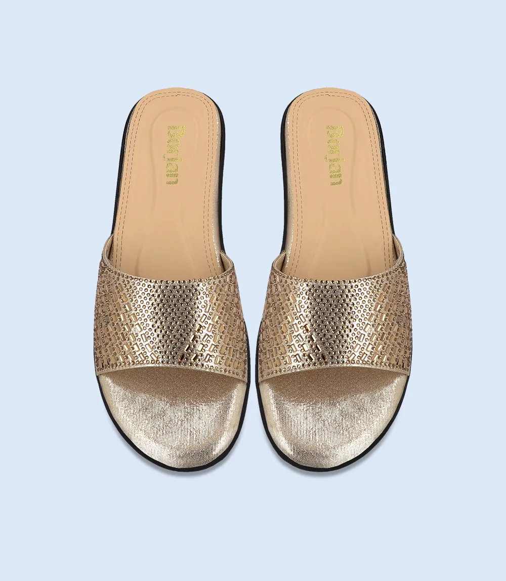 BW8742-GOLDEN-Women Formal Slipper