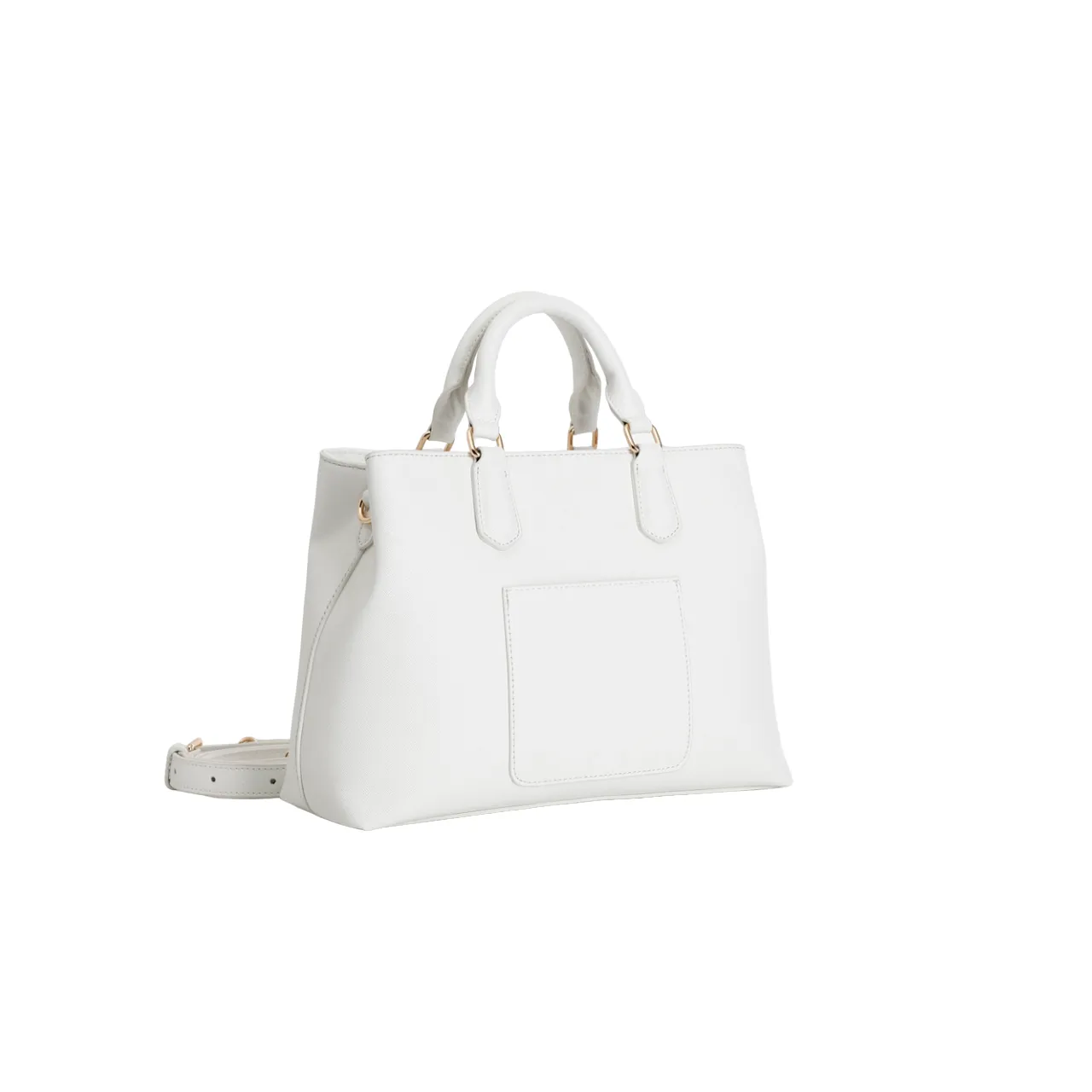 CafèNoir Boston bag in white saffiano effect material C3JV0075 W001