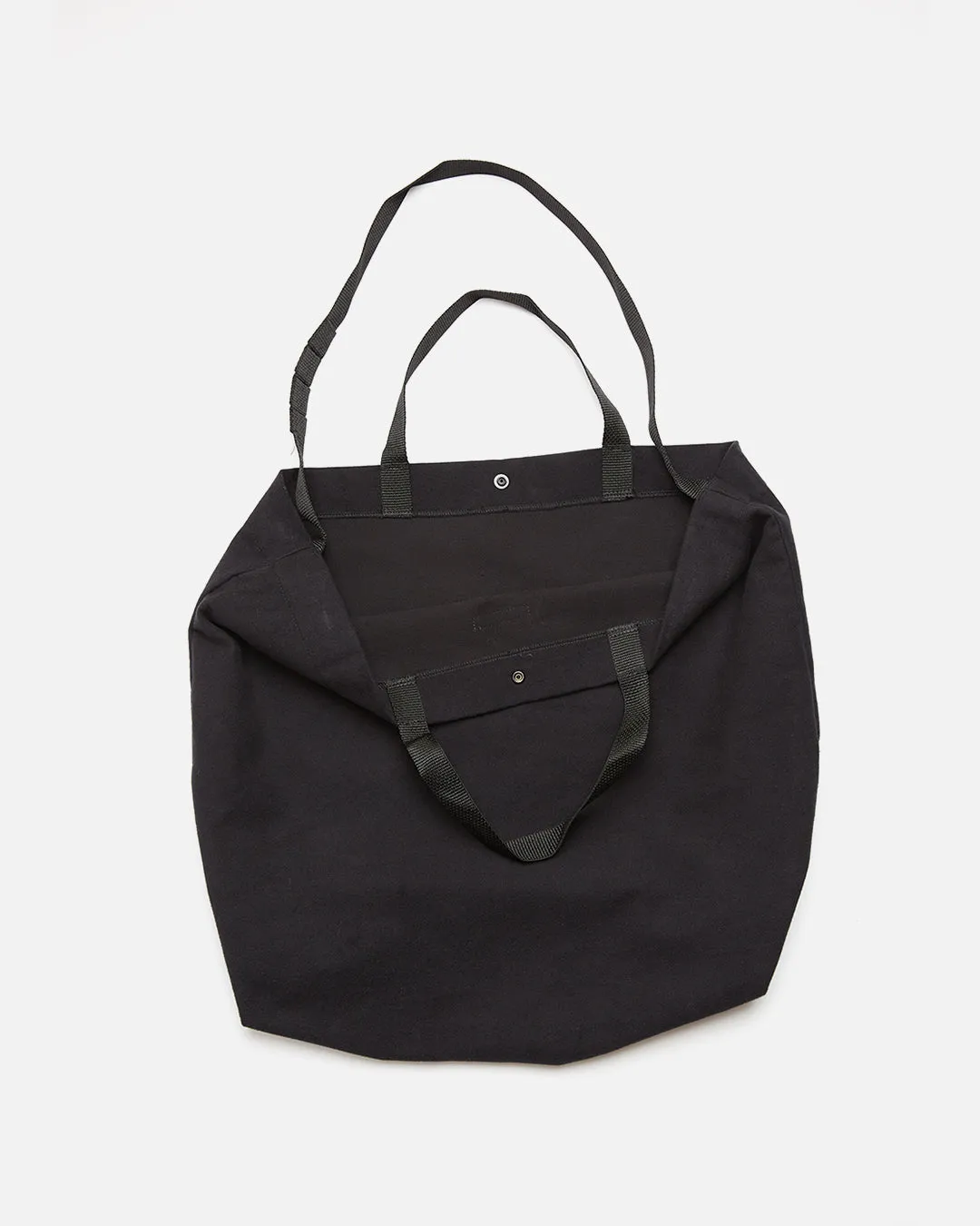 Carry All Tote - Black Cotton Moleskin