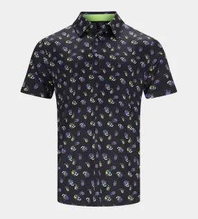 CHILL SKULLS POLO - BLACK