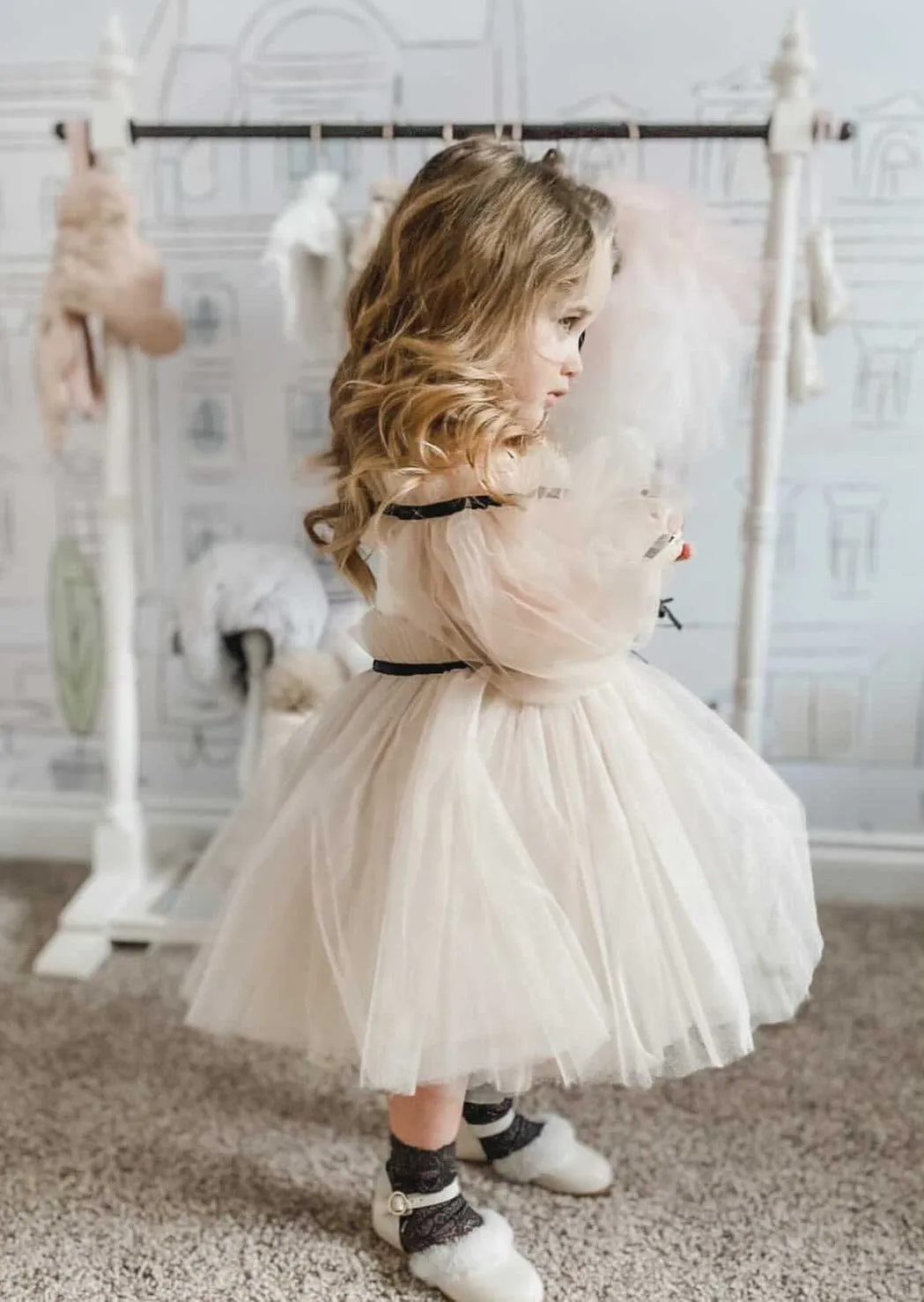 Coco-Caramel Tulle Dress