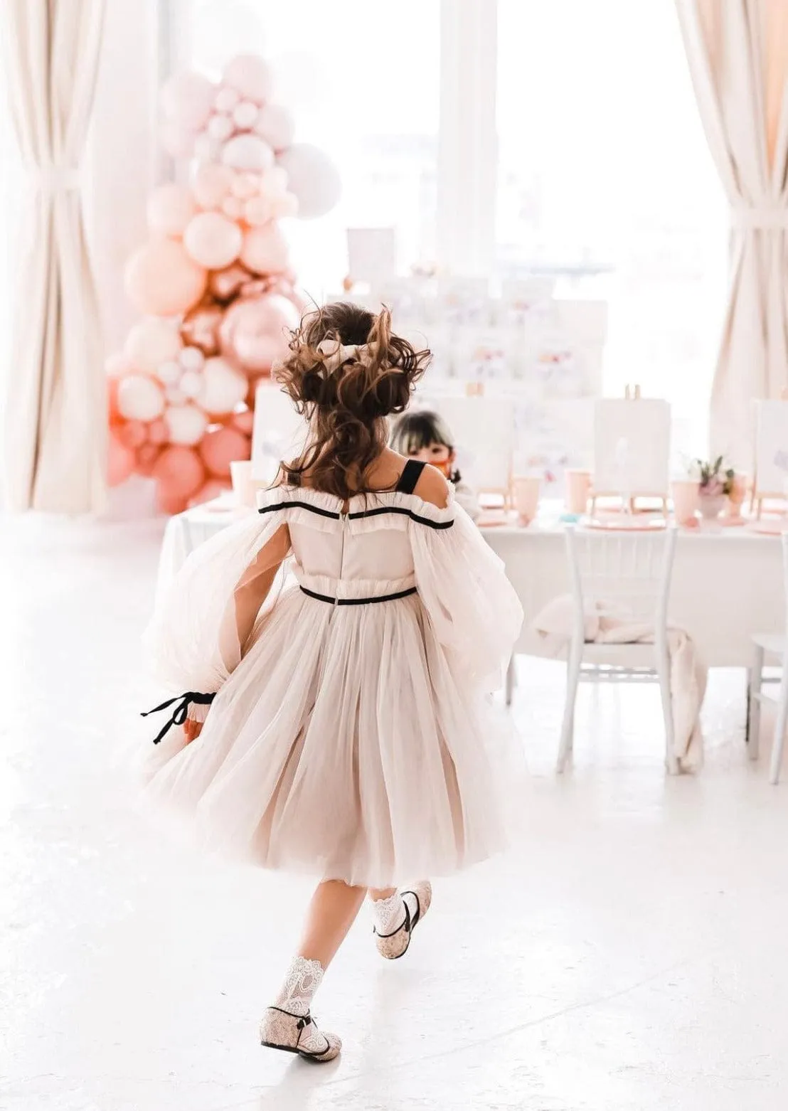 Coco-Caramel Tulle Dress