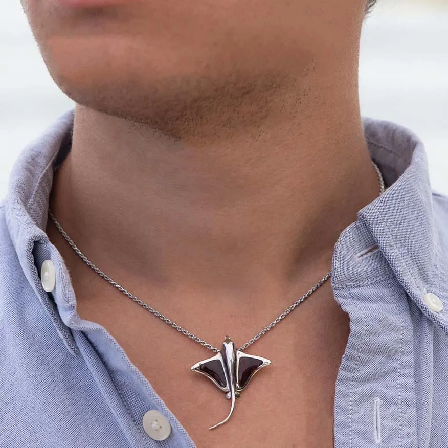 Cocobolo Eagle Ray Pendant