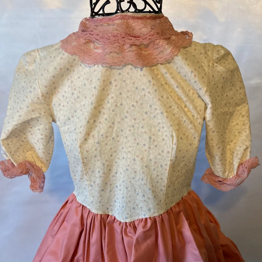 Colonial Girl Child Medium Costume - Preowned