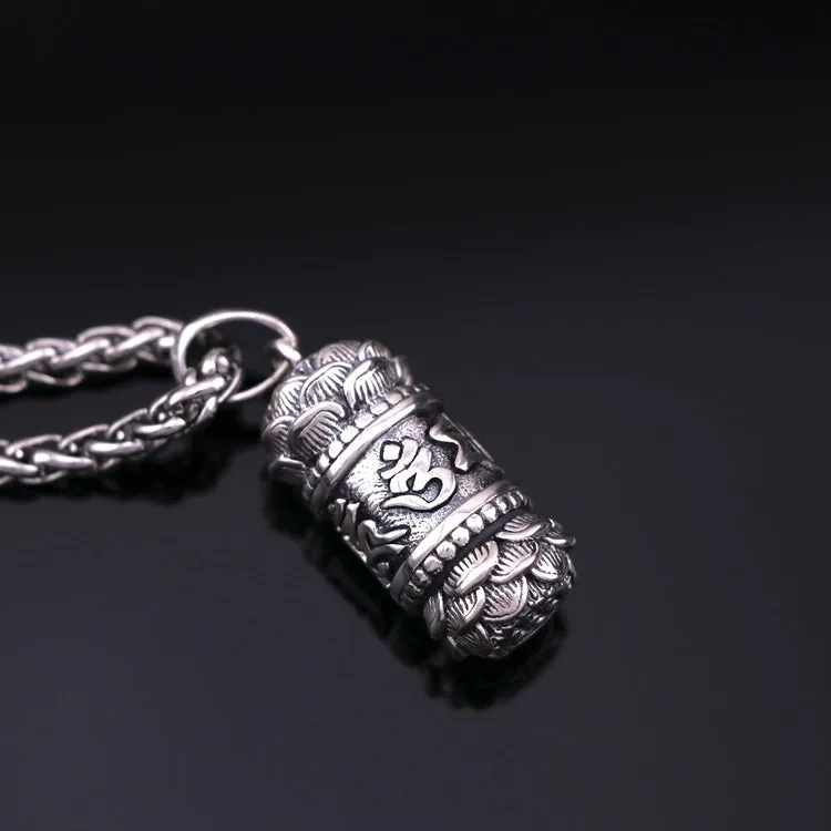 Compassion Mantra Silver Buddha Locket Gau