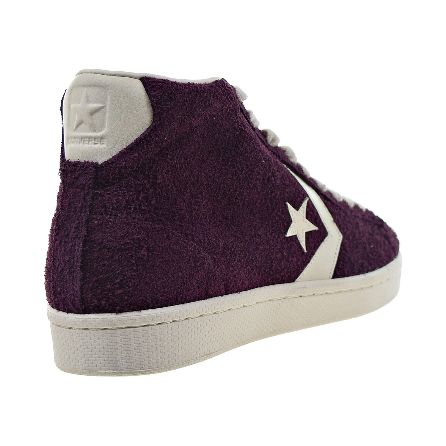 Converse Pro Leather Mid Men's Shoes Suede Dark Sangria-Egret