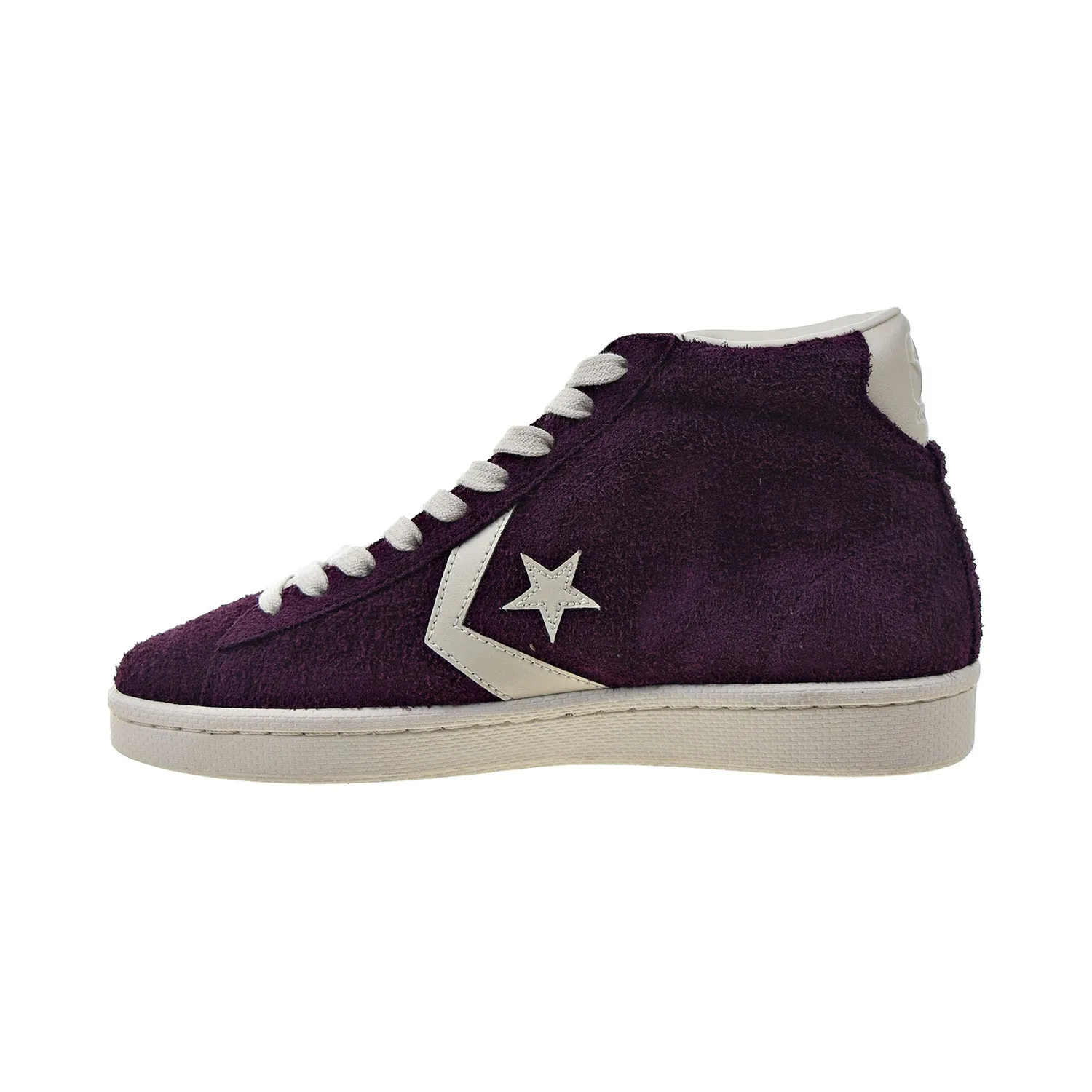 Converse Pro Leather Mid Men's Shoes Suede Dark Sangria-Egret