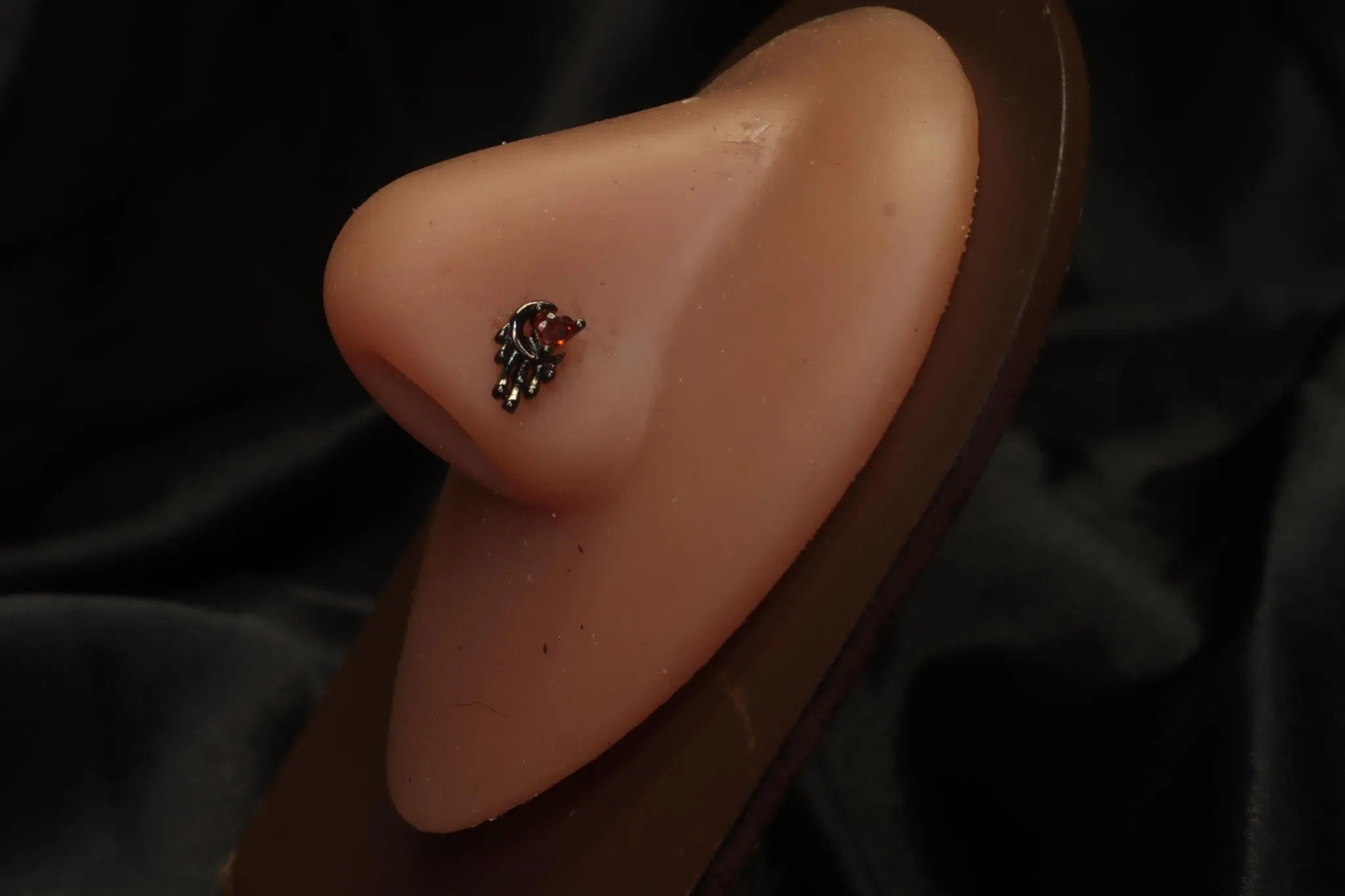 Crescent Moon Drip Delight Nose Stud