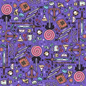 Critical Role Wrapping Paper 4 Pack: Purple & Yellow