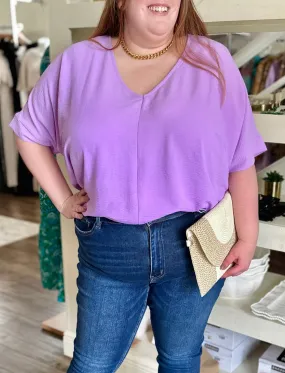 Curvy Dolman Textured Top