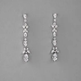 Delicate CZ Dangle Earrings