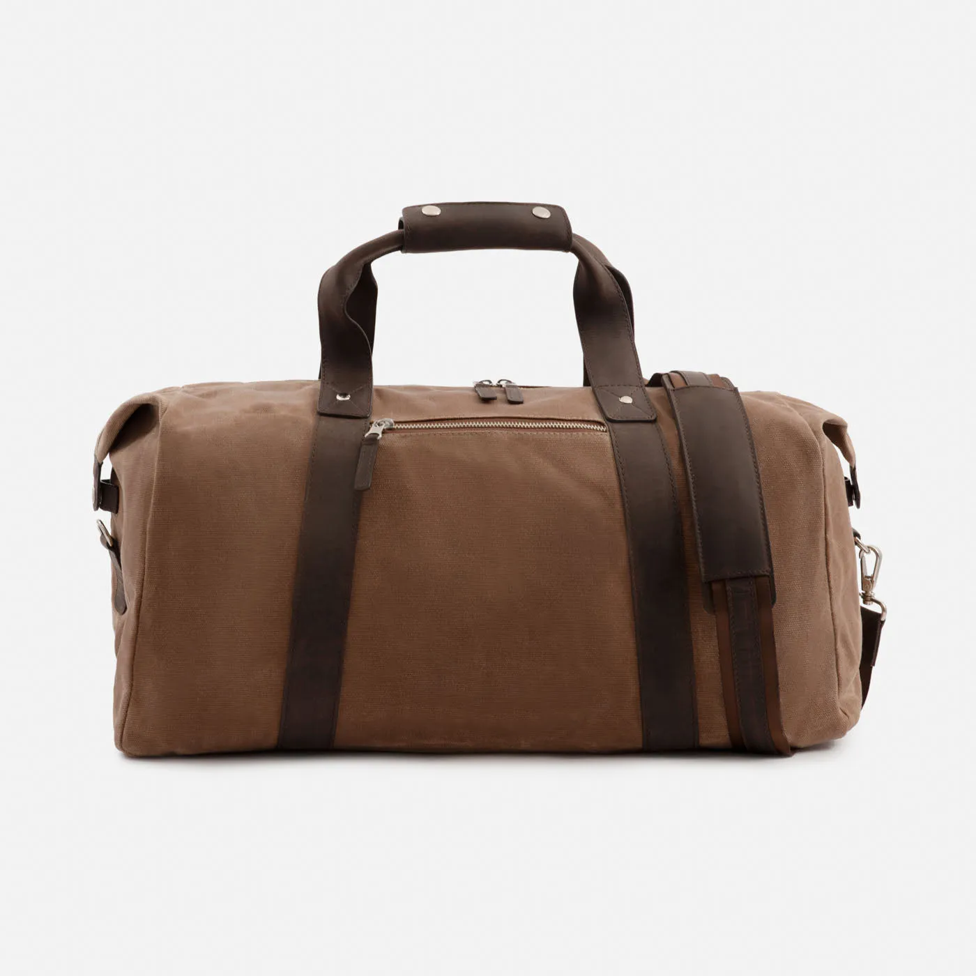 Domingo Duffel Bag - Waxed Canvas and Pull-Up Leather - Men's