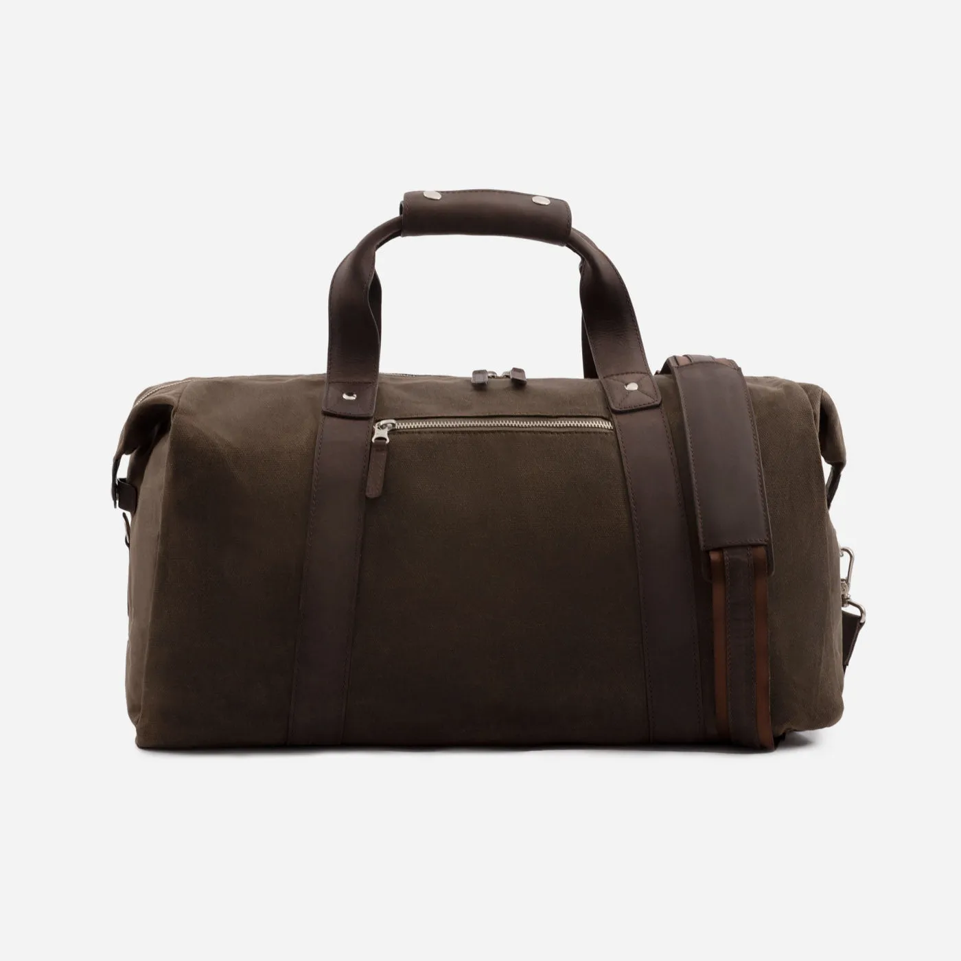 Domingo Duffel Bag - Waxed Canvas and Pull-Up Leather - Men's