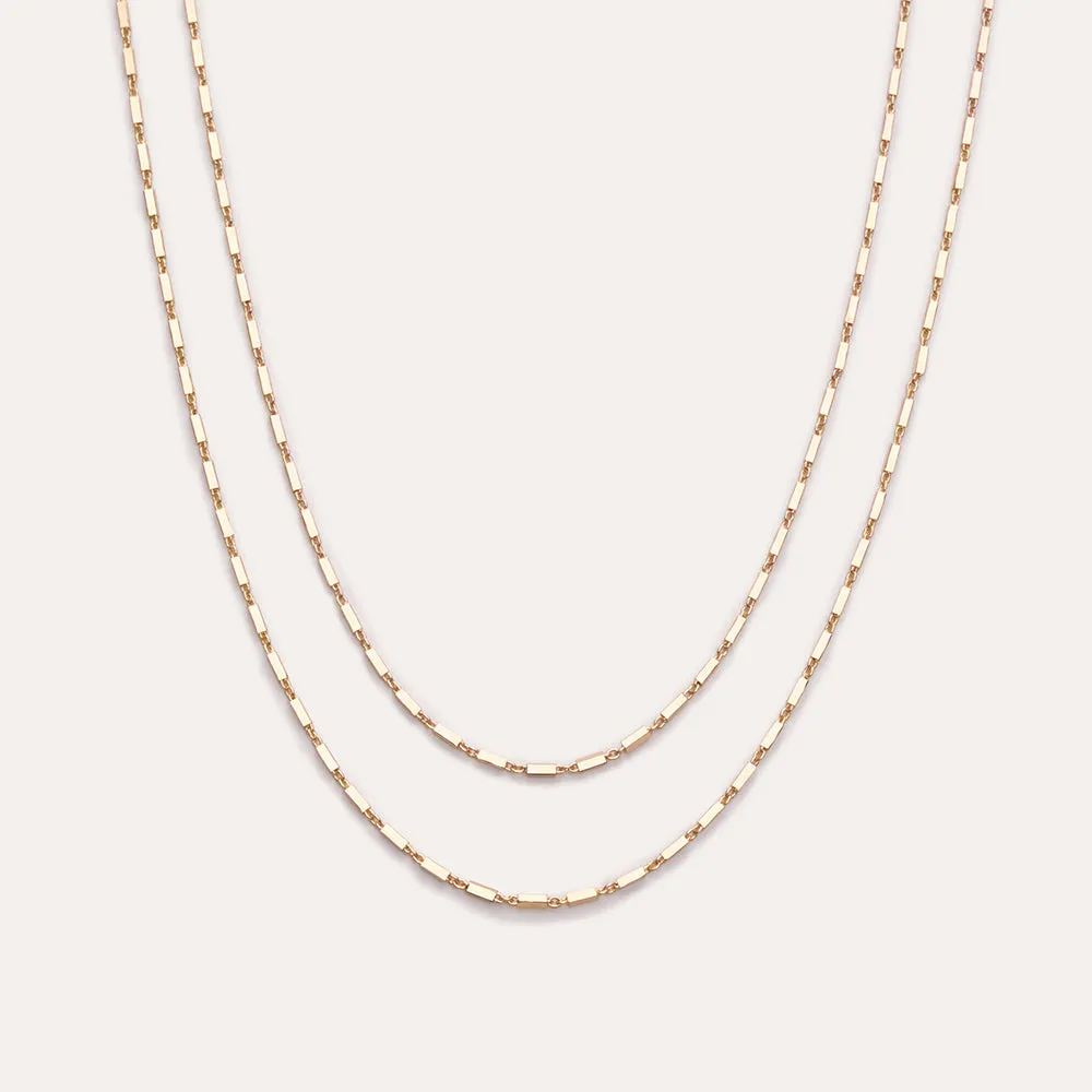 Double Chain Gold Necklace