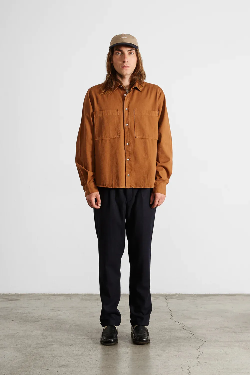 EDMMOND STUDIOS Pocket Shirt Brown