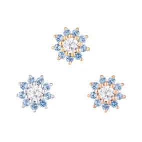 Eloise - London Blue Topaz   CZ - Threadless End