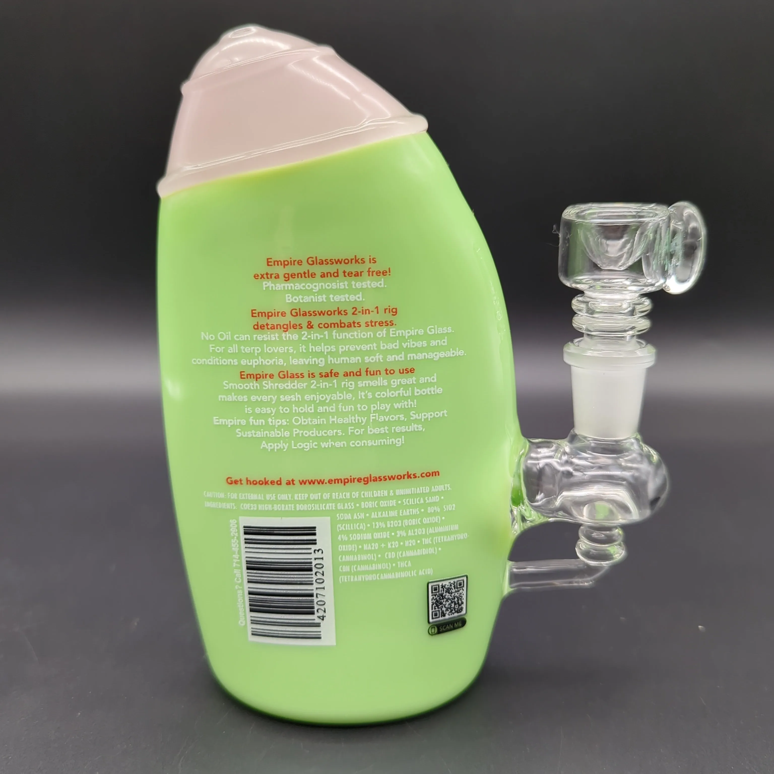 Empire Glassworks Watermelon Kush Shampoo Mini Rig | 6 | 14mm