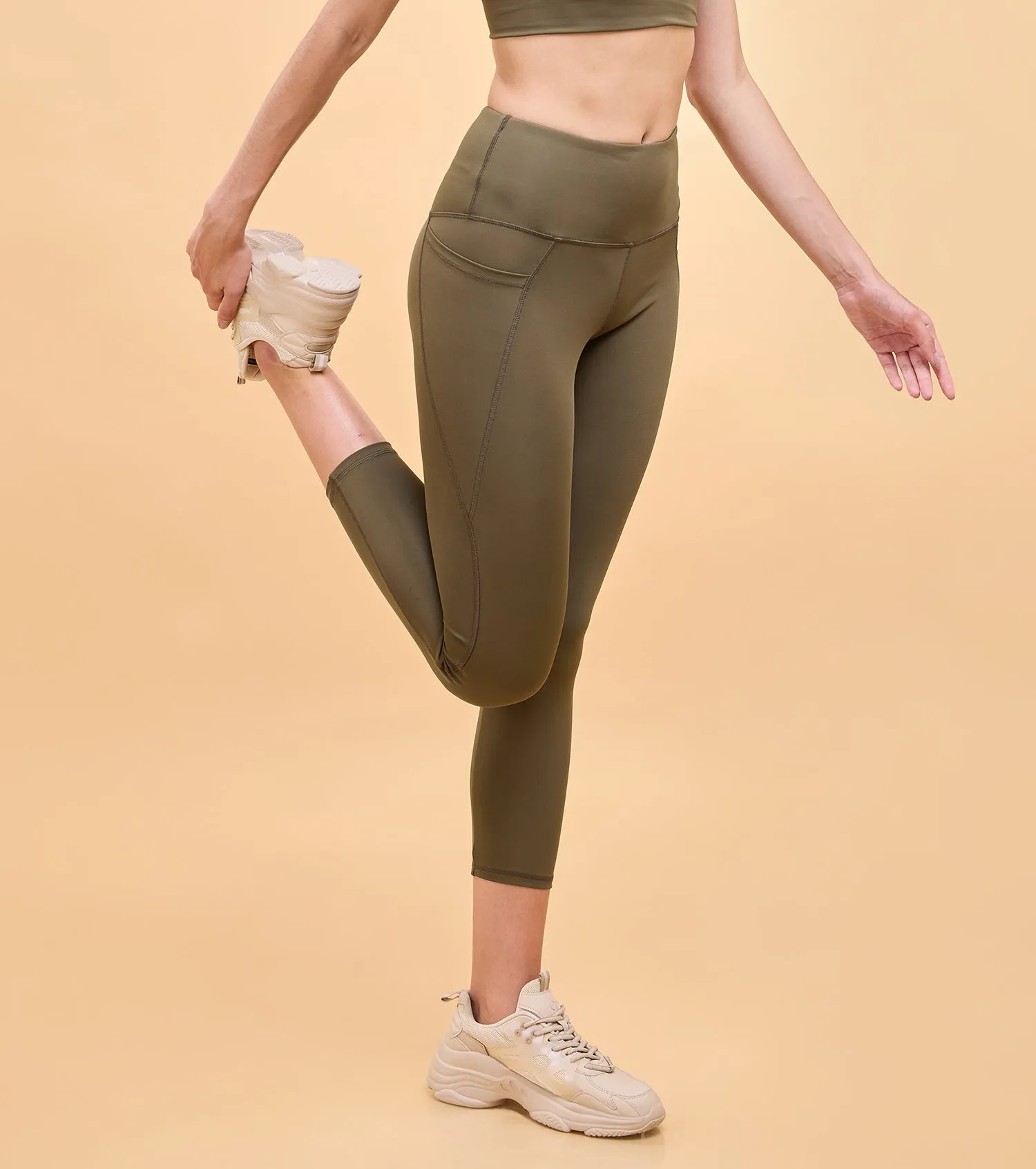 Enamor A605 Basic Workout Legging Dry Fit High Waist Basic Workout Leggings