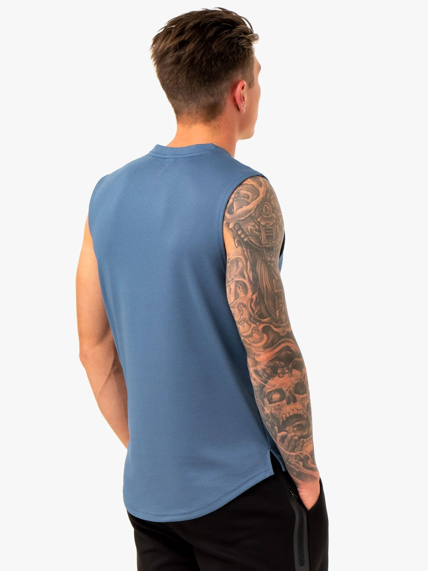 Enhance Muscle Tank - Blue