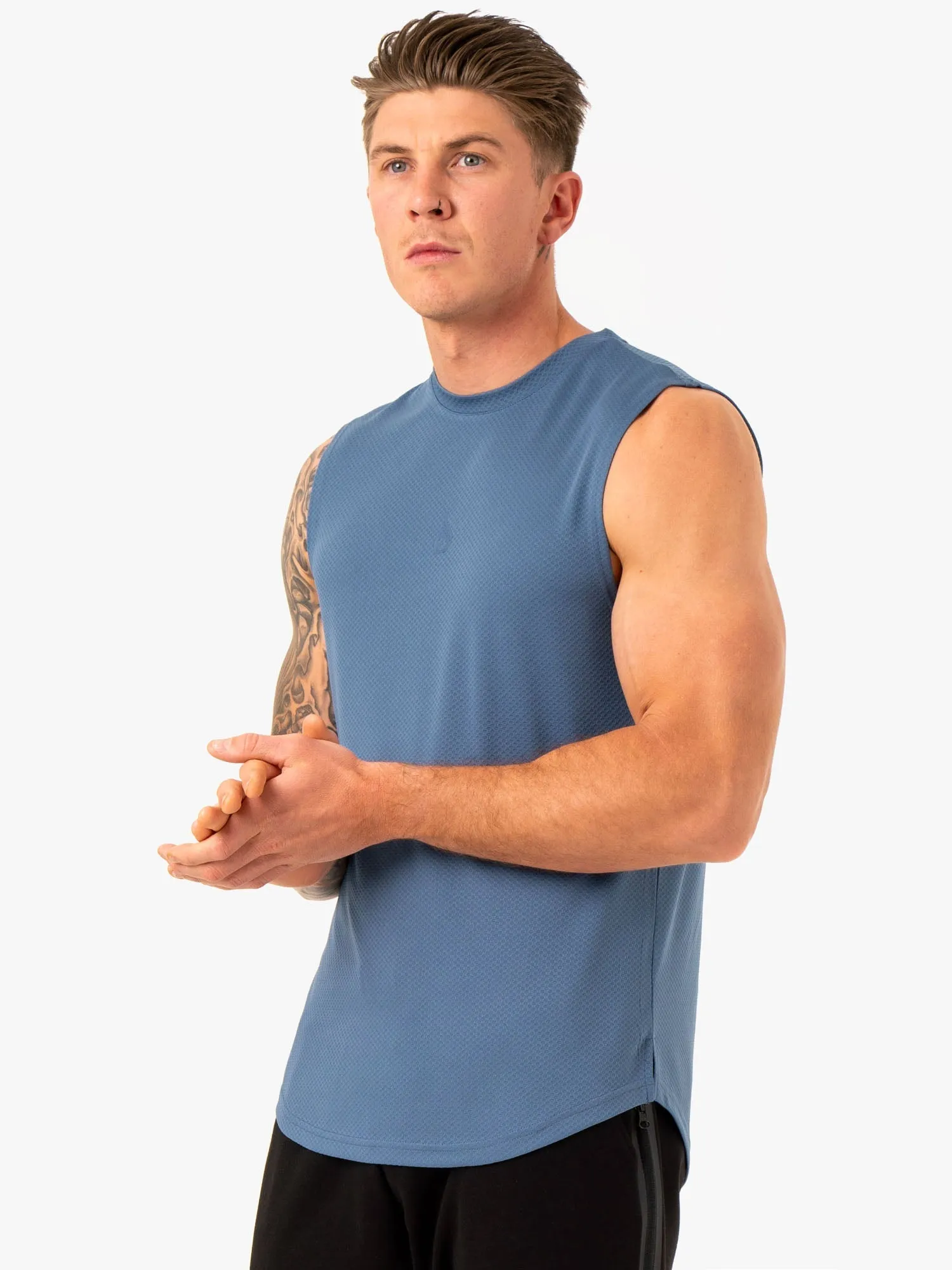 Enhance Muscle Tank - Blue