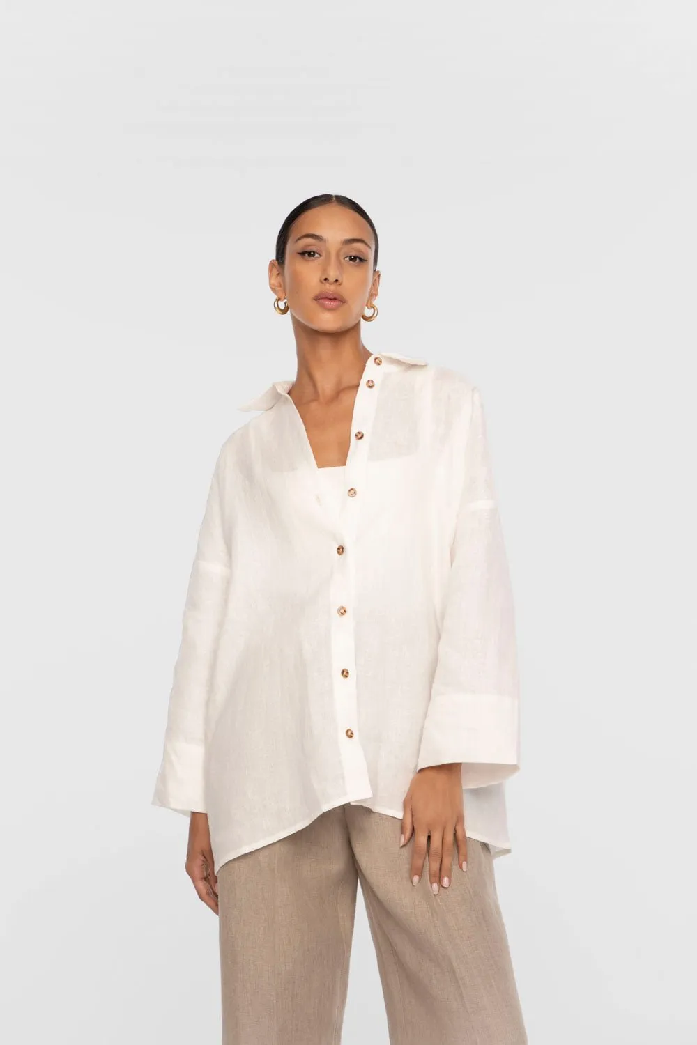 Essential Linen Oversized Shirt