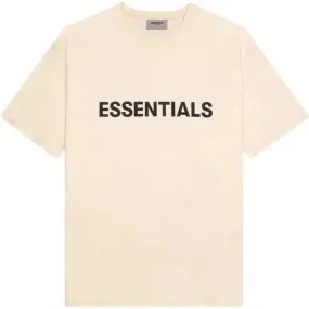 Fear of God Essentials Front Logo 'Buttercream' T-Shirt