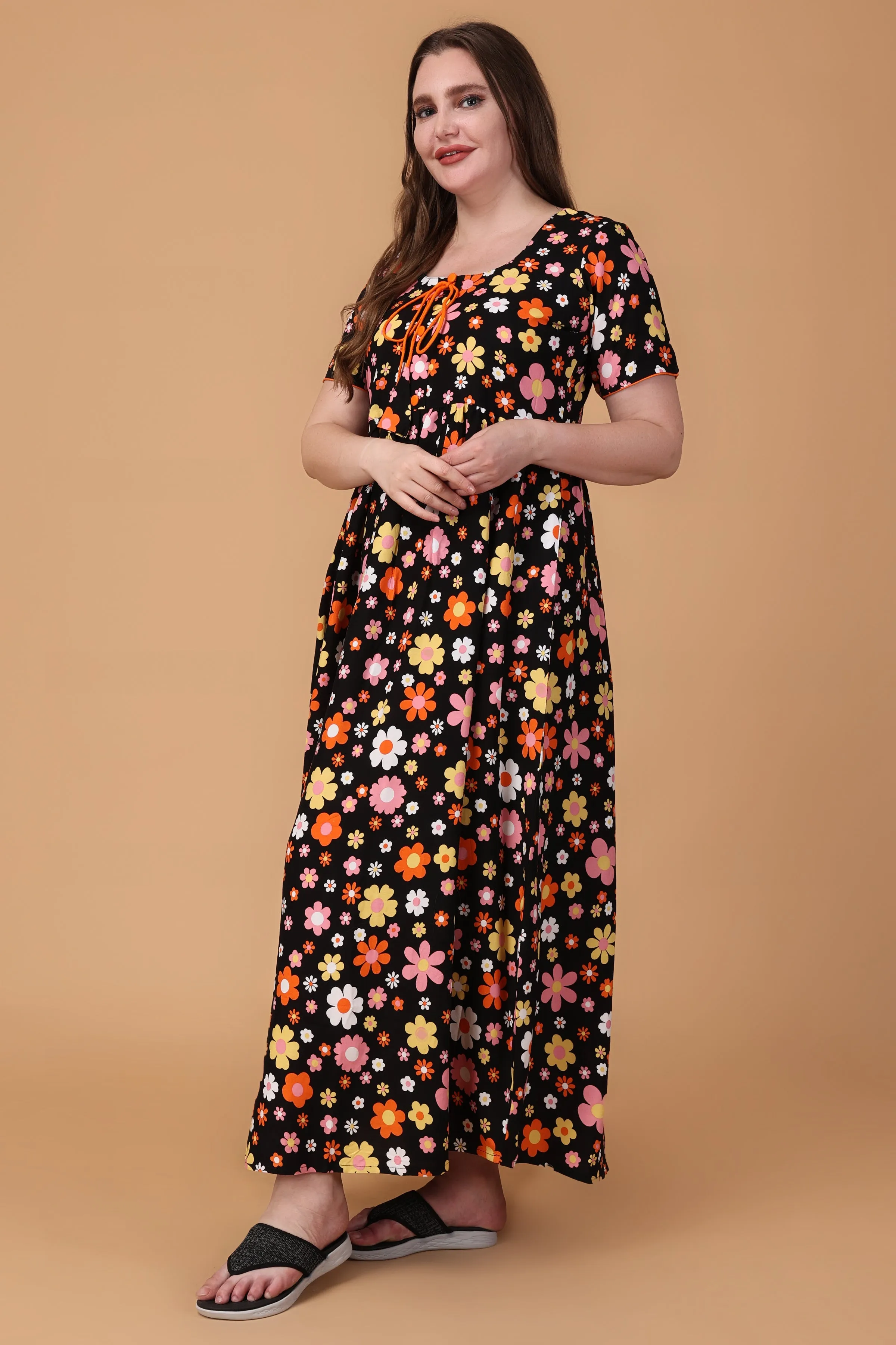 Fiesta Floral Rayon Night Gown