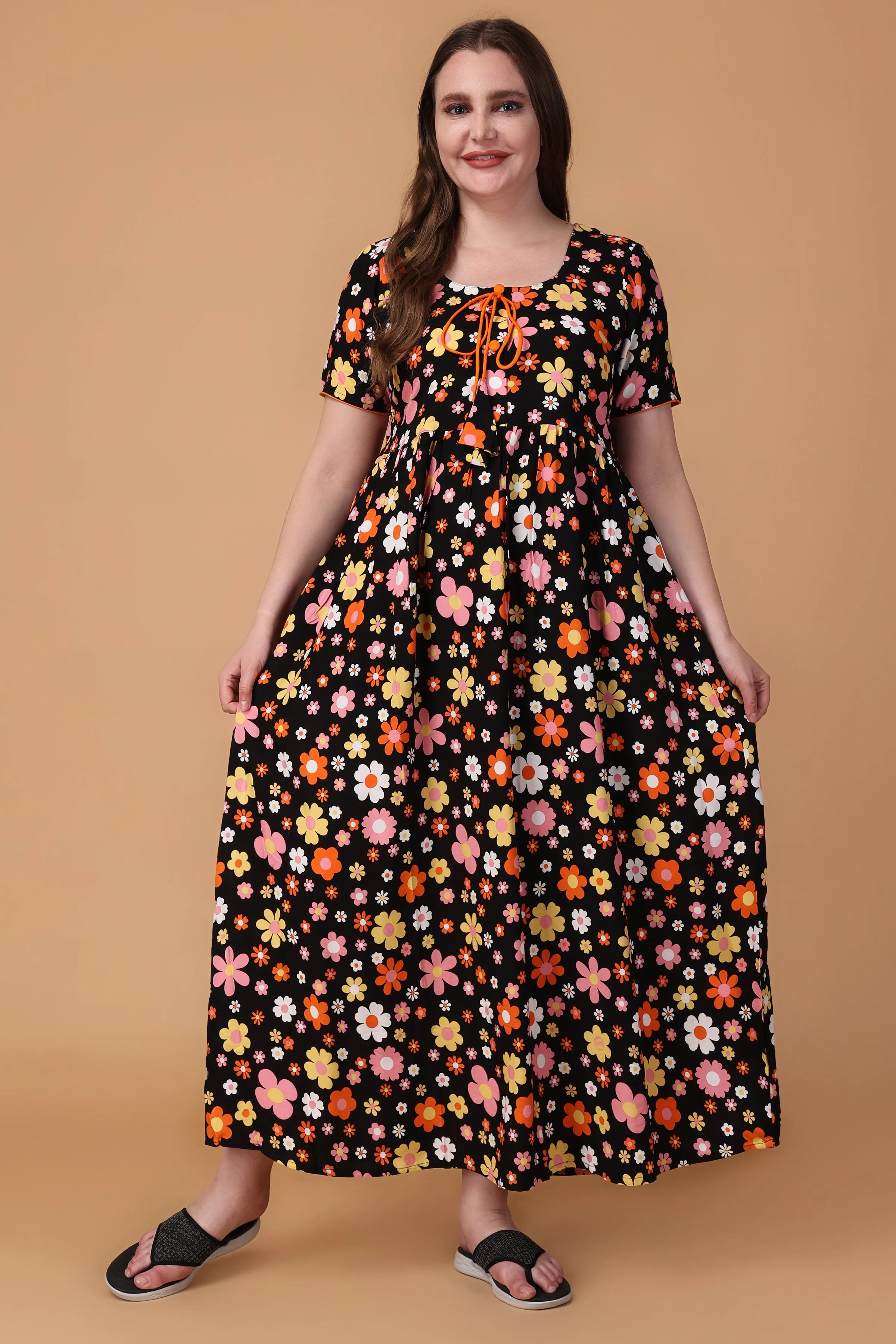 Fiesta Floral Rayon Night Gown