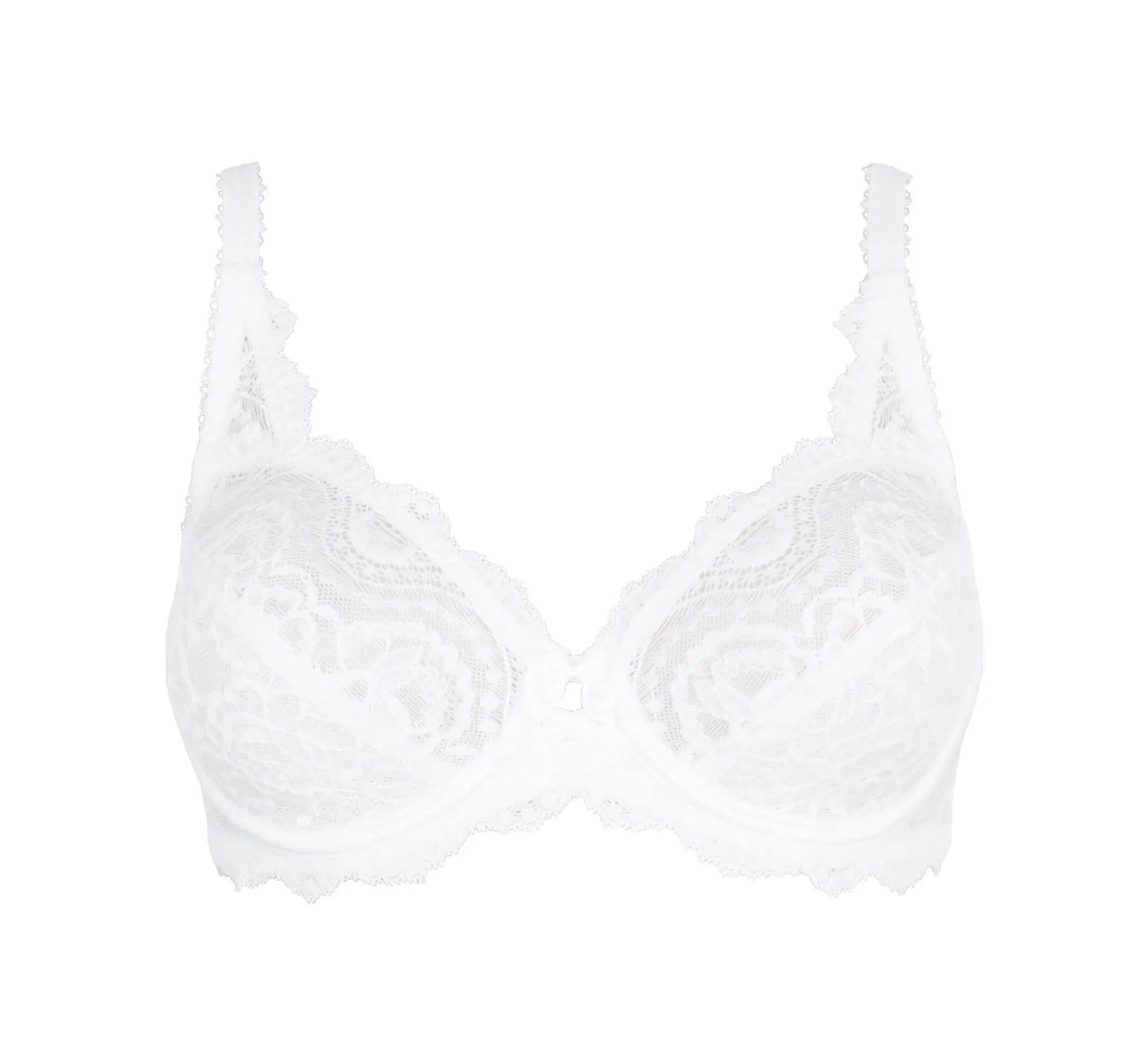 Flower Elegance Underwire Bra - White