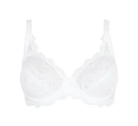 Flower Elegance Underwire Bra - White